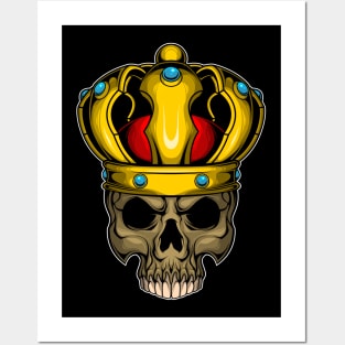 king of skull Posters and Art